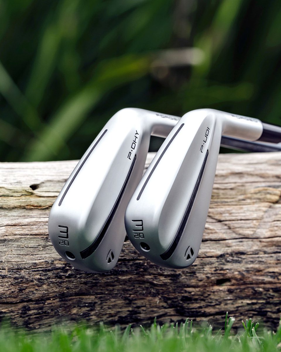 Ready to help you take flight. The all-new P·UDI and P·DHY offer two unique options. From the piercing flight and workability of P·UDI to the versatility and forgiveness of P·DHY, these two beauties blend performance with forged feel. Shop them now: tmgolf.co/XIrons