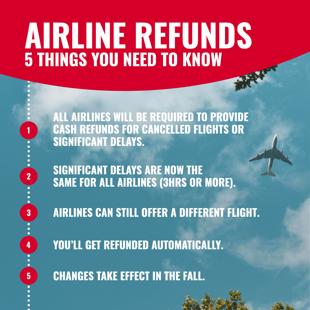 The way that airlines do business is set to change later this year, and knowing the new rules can work in your favor. #travel #traveltip #refund #canceledflight #airlines