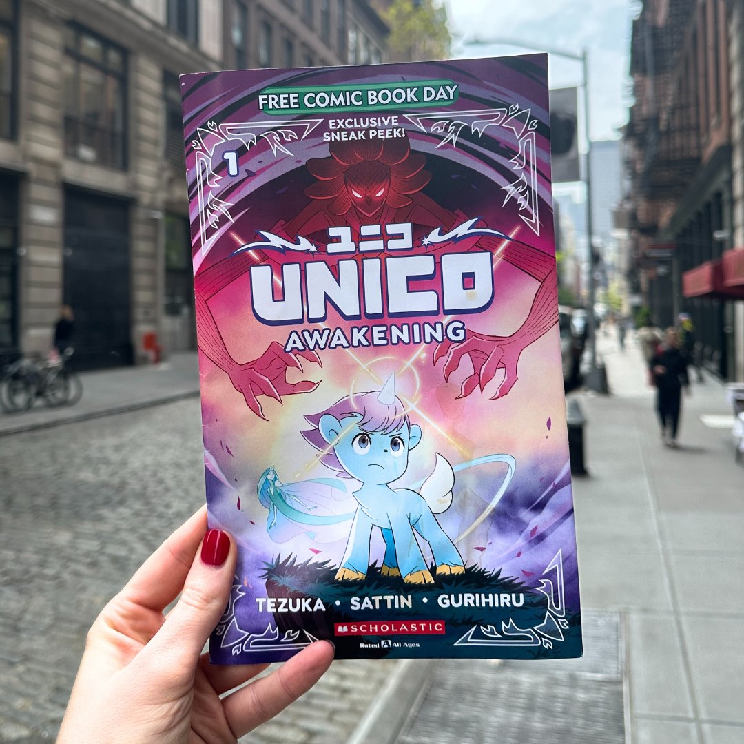 This #FreeComicBookDay, pick up the preview comic for our new manga Unico: Awakening (Volume 1) by @samuelsattin, illustrated by @gurihiru. @Freecomicbook Young readers won't want to miss this magical adventure across space and time!