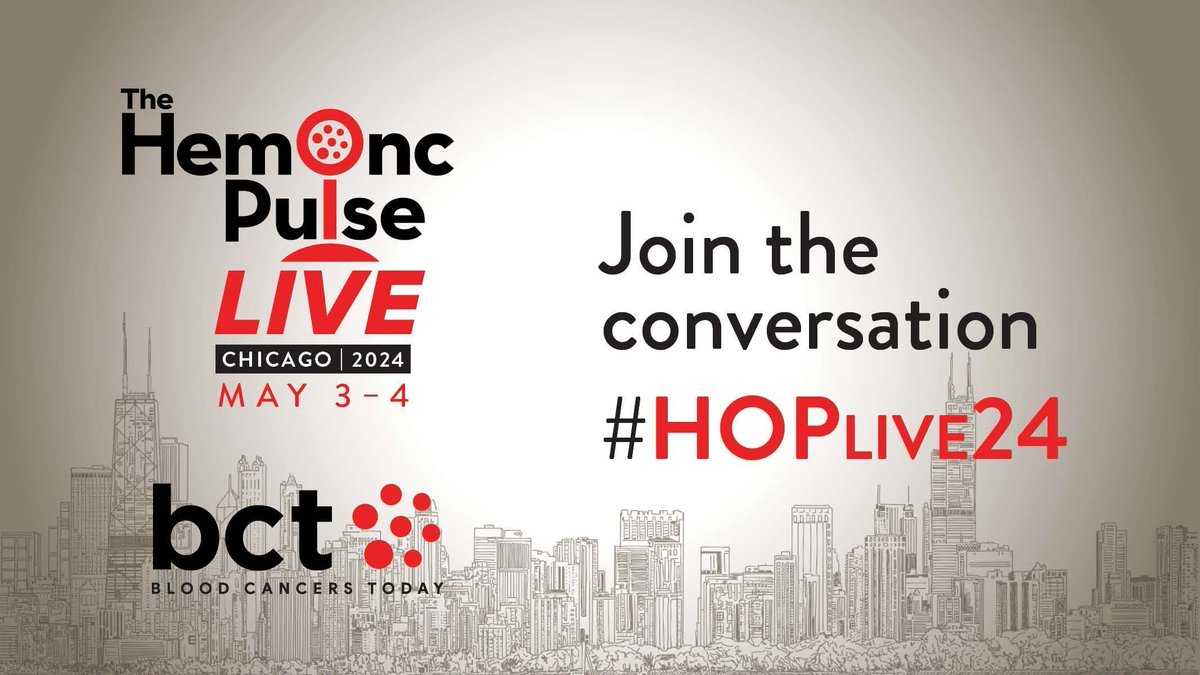 It's Day 1 of #HOPLive24! 😍 Join the conversation as @mrbishop_UC_BMT, @ASkarbnik, @Daver_Leukemia, @MikkaelSekeres, @jmikhaelmd, and more join @chadinabhan for panels, interviews, and more exciting stuff! ➡️ buff.ly/3xNw3wF
