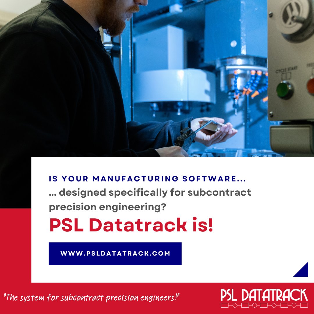 #PSLDatatrack is a flexible, modular production control software system for subcontractors. The system streamlines the production process from quotation to invoice, seamlessly integrating reliable business information and providing vital traceability. psldatatrack.com 🌐