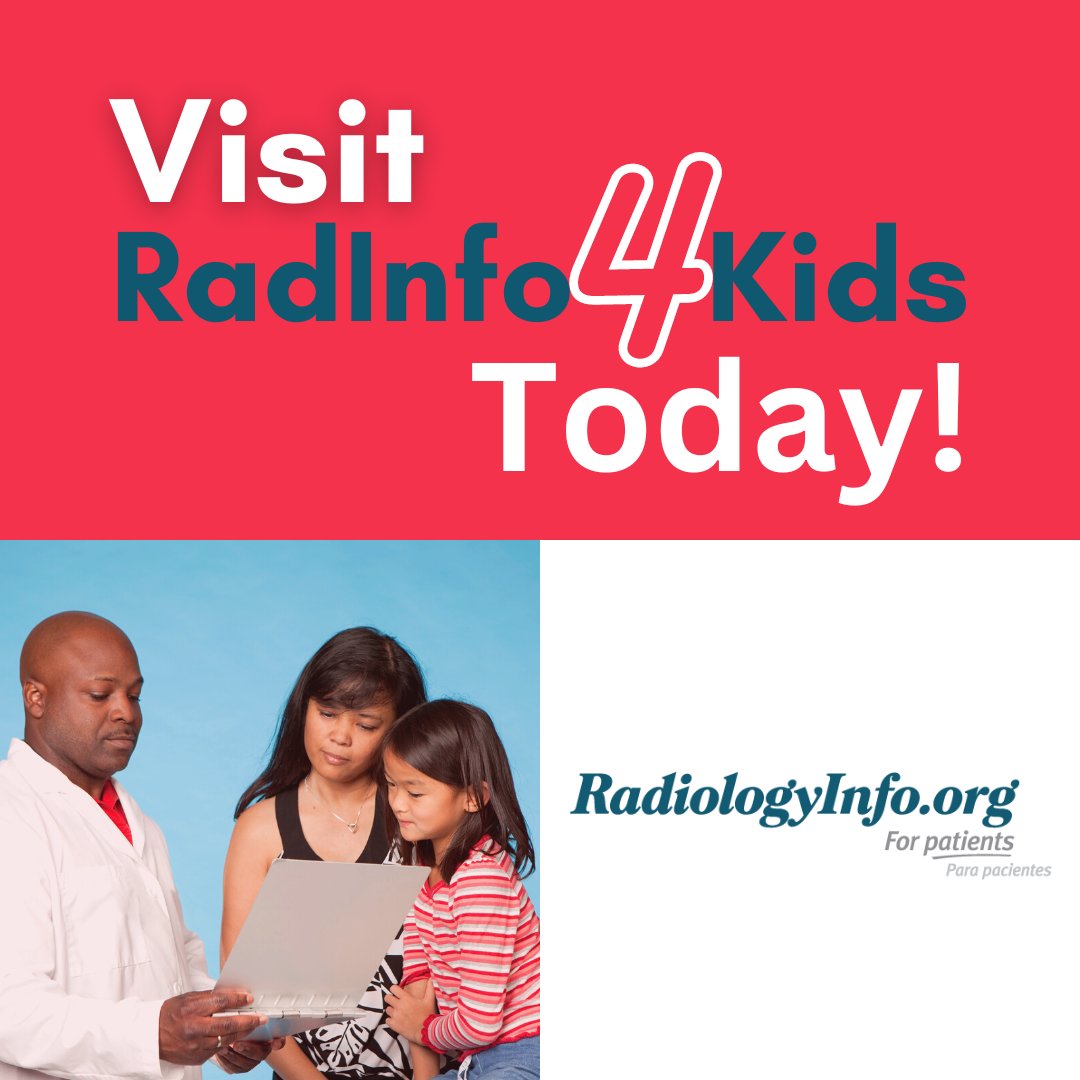 #RadInfo4Kids helps your child know what to expect from their #Imaging exam. All content is made by kids or longtime #Radiology healthcare professionals. Check out their stories or submit your own today! bit.ly/3HsVXbC #Pediatric #RadiologyInfo