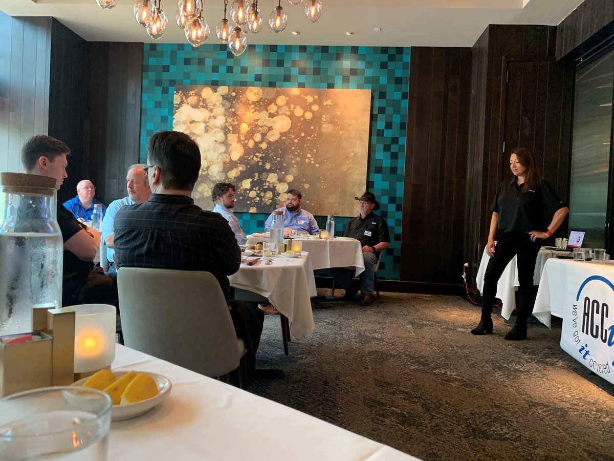Feasting on knowledge at Perry's Steakhouse! Our Lunch and Learn with Axcient covered backup, disaster, and recovery strategies. Thanks to all who joined us for this enlightening session! #LunchAndLearn #AxcientAtPerrys #DataResilience