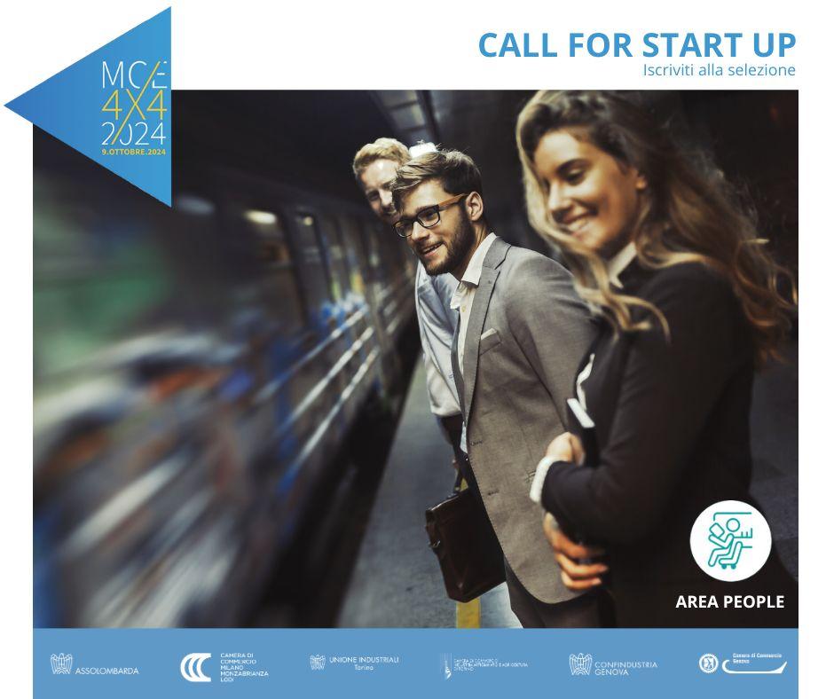 #MCE4x4 #GlocalConnections cerca #StartUp della mobilità in area #People: candidati sul nostro sito. Un'iniziativa @Assolombarda e 
@camcom_milomb, insieme a @UITORINO, @ConfindustriaGe, @gecamcom e @CamComTorino. podio.com/webforms/29498…