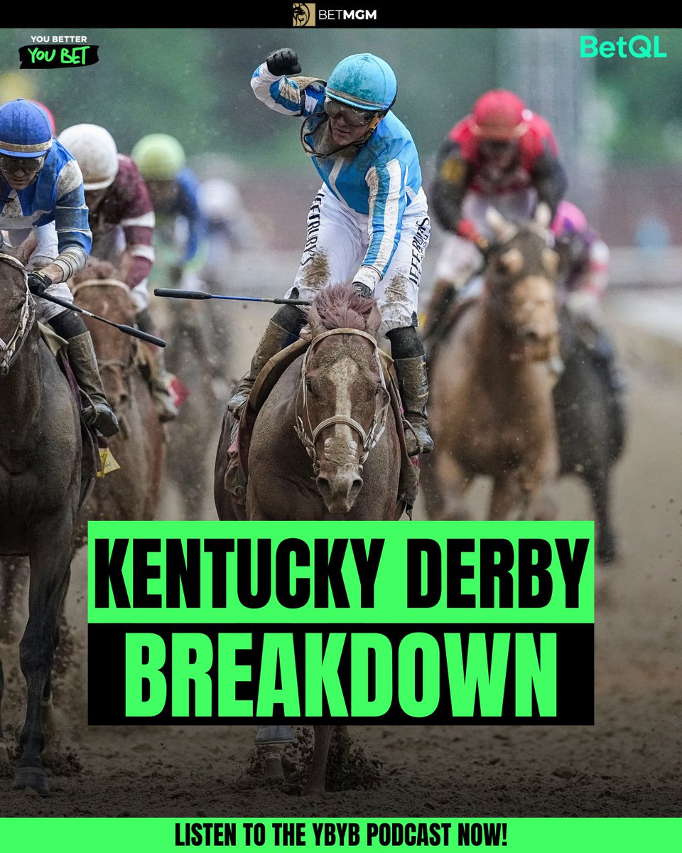 🏇DERBY BREAKDOWN🏇 @Somobomb18 joined @TheKostos & @LockyLockerson to give unbeatable analysis to get you set on the Kentucky Derby! 🔥 Listen to the YBYB Podcast NOW ➡️ spoti.fi/3UhUIks
