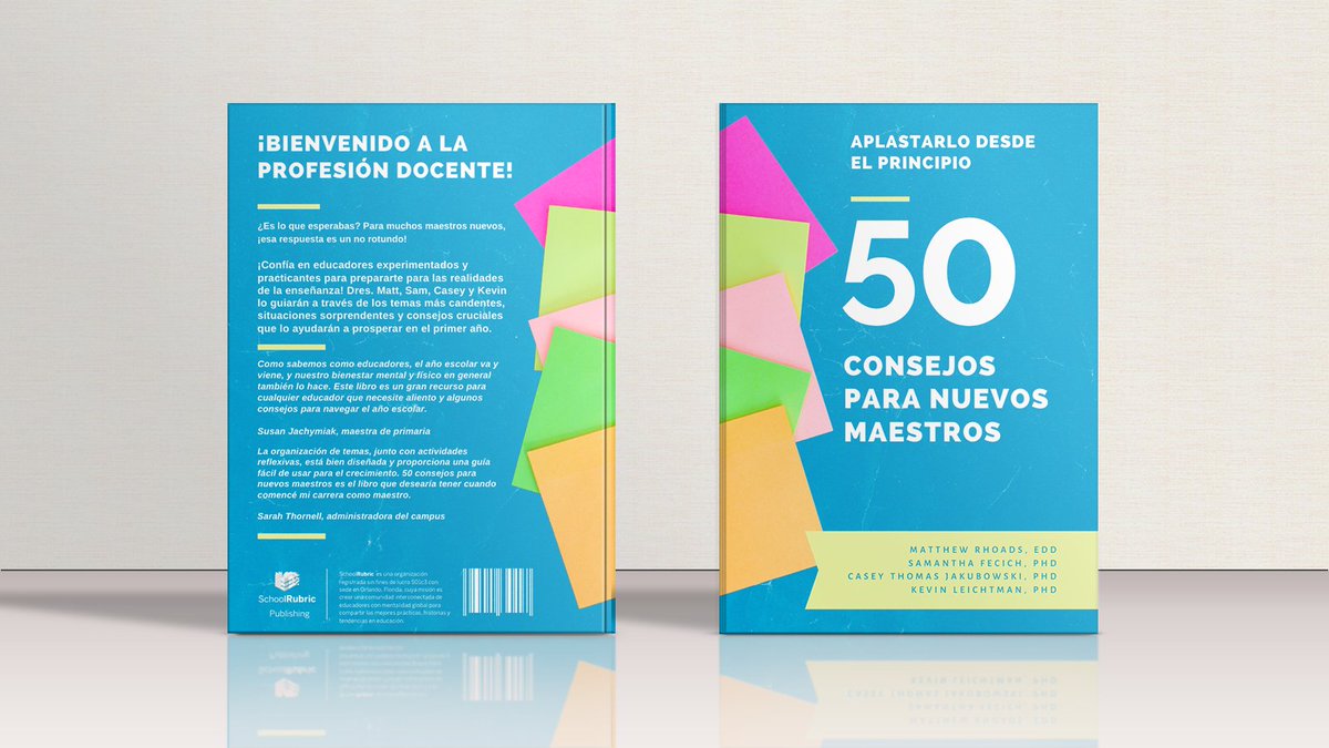 #50TeacherTips
proporciona información procesable, práctica y útil para profesores nuevos y principiantes. ¡Obtenga más información en 50teachertips.com!

@MattRhoads1990 @SFecich @CaseyJ_edu @KevinLeichtman

a.co/d/gf7stxA 

#enseñanza #educación #SchoolRubric