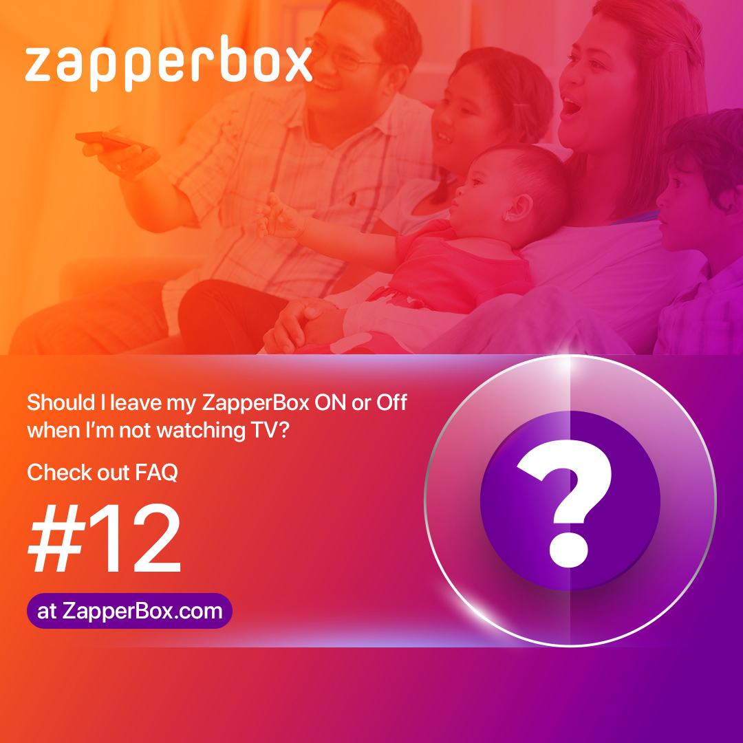 Should you leave your ZapperBox on or off when not watching TV? Let's shed some light on it with FAQ 12: zurl.co/p5JI
💡Remember, standby doesn't save power, but it's more crucial for single tuners. 
 #TVTech #hdmi #powermode #tvtuner