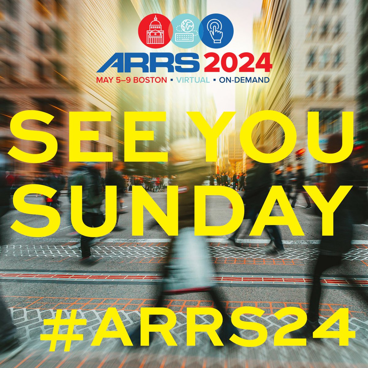 We're so excited to welcome you to Boston! Reminder: you can register up until the end of the meeting, May 9, 2024. All registrants can stream sessions live and on demand for one year. Register now: www2.arrs.org/am24/registrat…