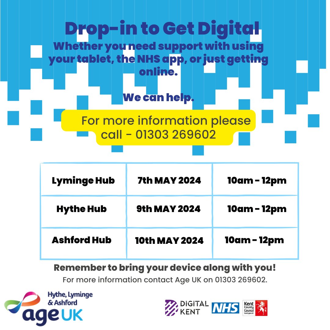AgeUKHL's tweet image. 🌟 Exciting News! 🌟
Are you feeling a bit lost in the digital world? Join us for our Digital Help Drop-In Sessions! 📱✨
See you there! 🌐 #DigitalHelp #AgeUK #DigitalAssistance #TechSupport