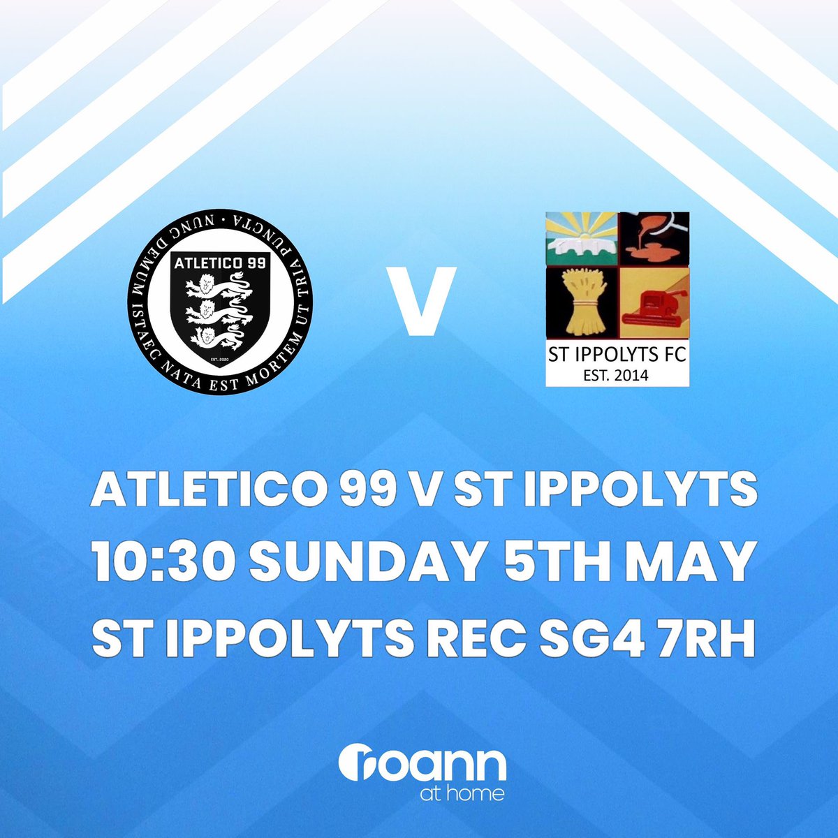 Big one this weekend. An away trip to St Ippolyts in the George John Cup semi-final, with a final spot on the line. Make sure you’re down to watch!🩵