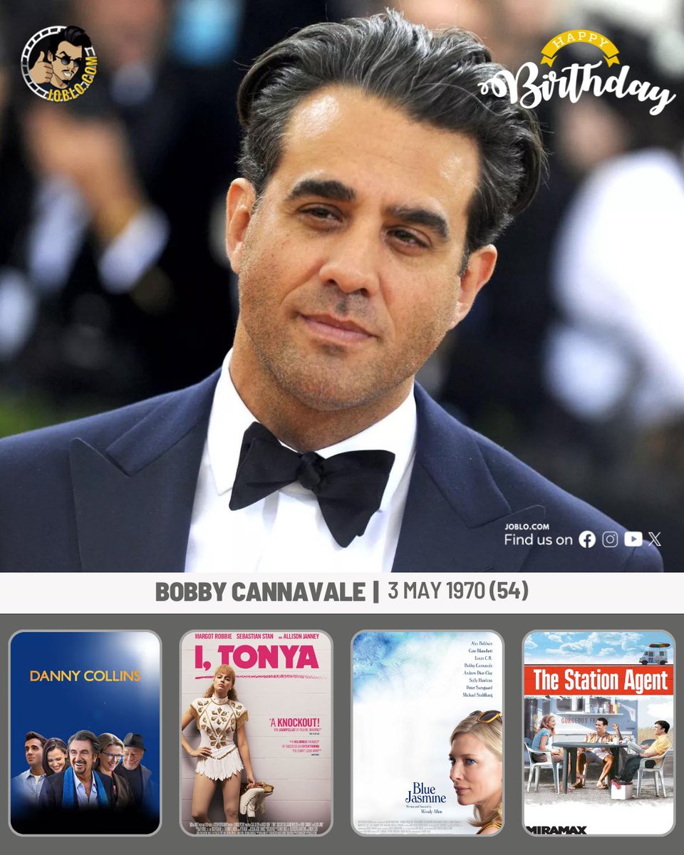 Bobby Cannavale turns 54 today! 🎂 
#JoBloMovies #JoBloMovieNetwork #BobbyCannavale #ITonya #DannyCollins #BlueJasmine #TheStationAgent