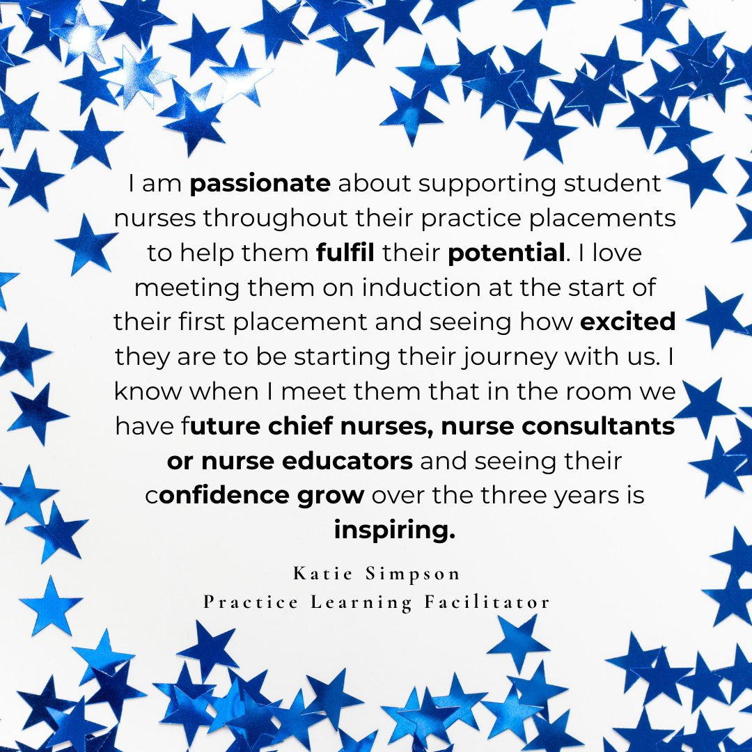 It's key to remember that all our senior nurse leaders started off as student nurses and what impact good support and education early on can have on their careers. Thank you @kittyanne11 for sharing why you love being a practice learning facilitator. @RotherhamNHS_FT