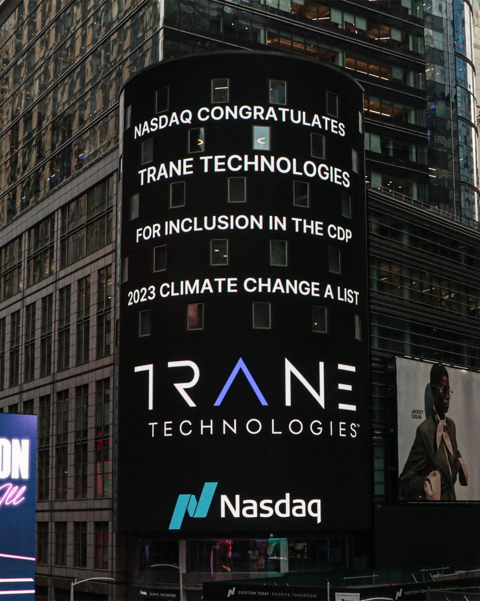 Trane_Tech's tweet image. Thanks to the dedication and ambition of our global team, we&apos;ve been named to the @CDP A-List, the 2024 #JUST100 by @JustCapital, and the World’s Most Admired Companies for 2024 list by @FortuneMagazine: ow.ly/VycA50RsySK
