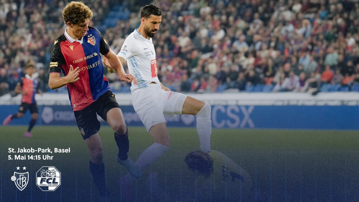 𝗠𝗮𝘁𝗰𝗵𝗱𝗮𝘆! 🆚 FC Basel 1893 🏆 Credit Suisse Super League, Runde 34 📆 5. Mai 2024 ⏰ 14:15 Uhr 🏟️ St. Jakob-Park, Basel #fcl #seit1901fürimmer #nomelozärn