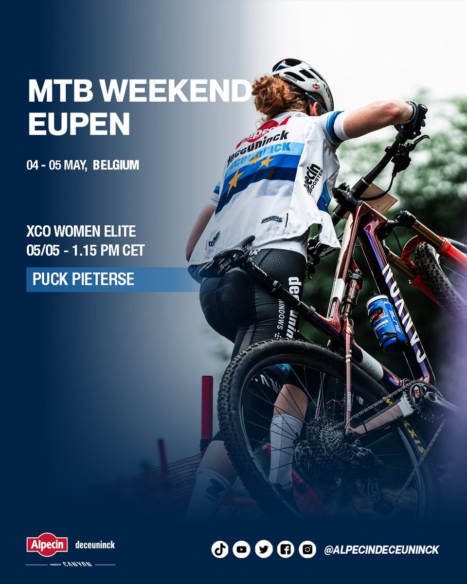 Tomorrow starts @giroditalia. Also in our home country two nice races are on the agenda. Both in @elfstedenronde and #trofeemaartenwijnants, we are at the start with a solid lineup. Meanwhile Puck Pieterse is putting on her MTB shirt again 🤘 Good luck! 🍀 #alpecindeceuninck