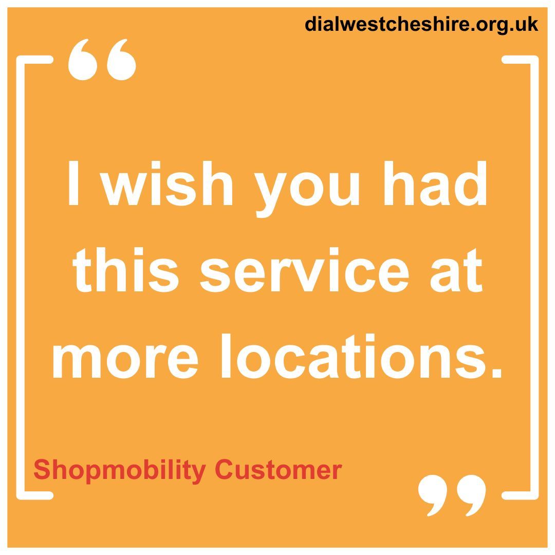 Our Shopmobility customers depend on our services to enable them to have independence and freedom. Having adequate mobility services can be the difference between a family with a member who has additional needs being able to visit somewhere or not. #ShopmobilityUK @ShitChester