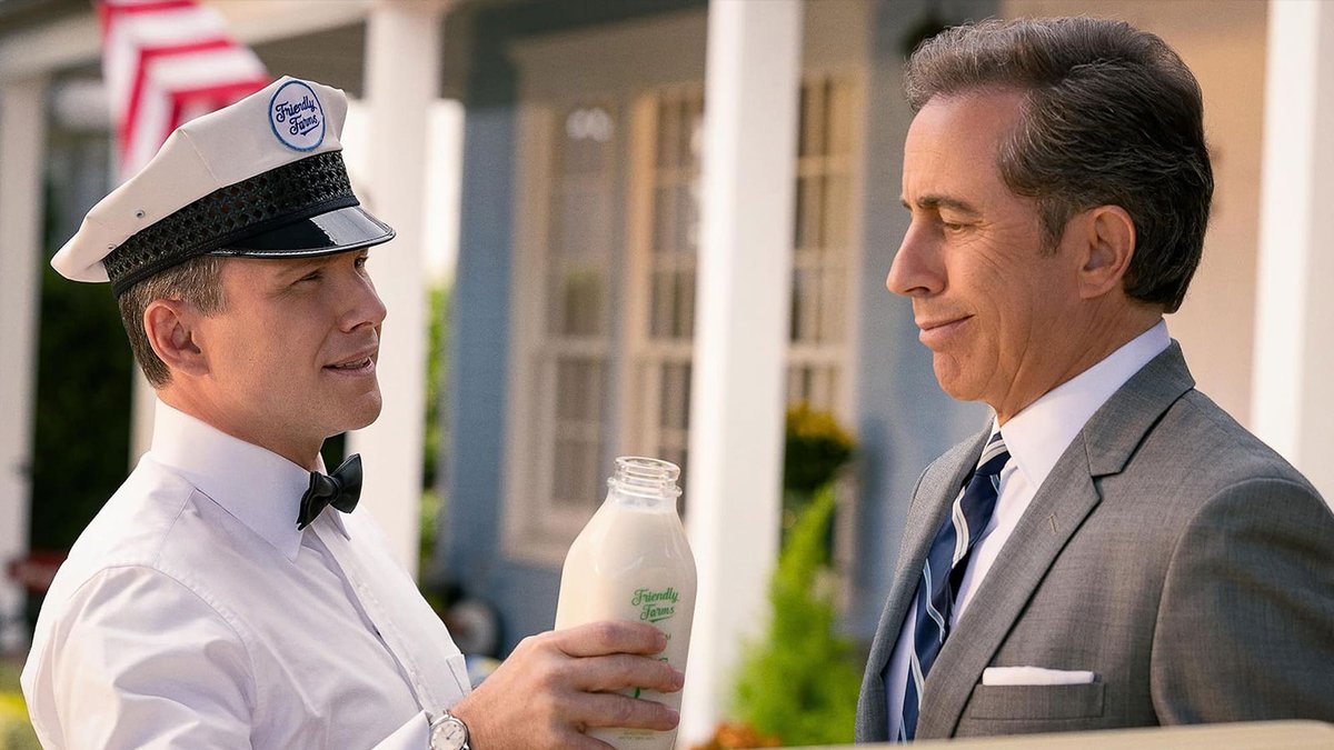 'Sprinkled with solid gags, and stuffed with super-silly guest appearances' Jerry Seinfeld makes his directorial debut with Pop-Tarts origin story #Unfrosted, streaming on Netflix now. Read Empire's review now: empireonline.com/movies/reviews…