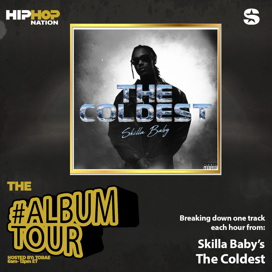 Your #TorGuide @Torae is Breaking Down & Playing one track every hour on the hour from @skillababy latest album ' The Coldest' Right now on @siriusxm ch 44