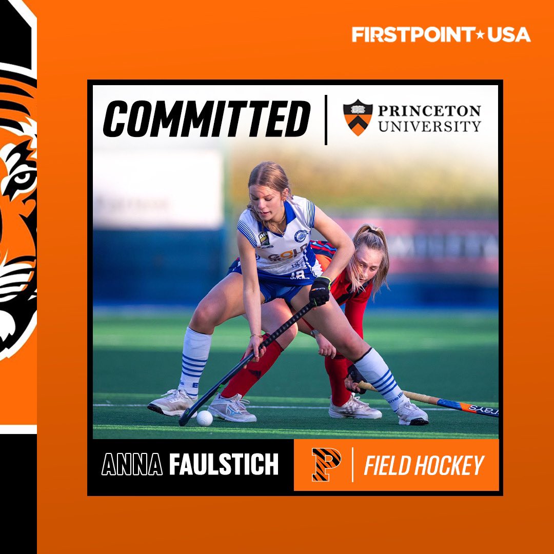 FirstPoint USA athlete Anna Faulstich is heading to Princeton University 🙌🏼 Committing to join the prestigious Ivy League university as part of the Tiger's field hockey program for Fall 2024, Anna will be studying at the fourth oldest academic institution in the States, ranking
