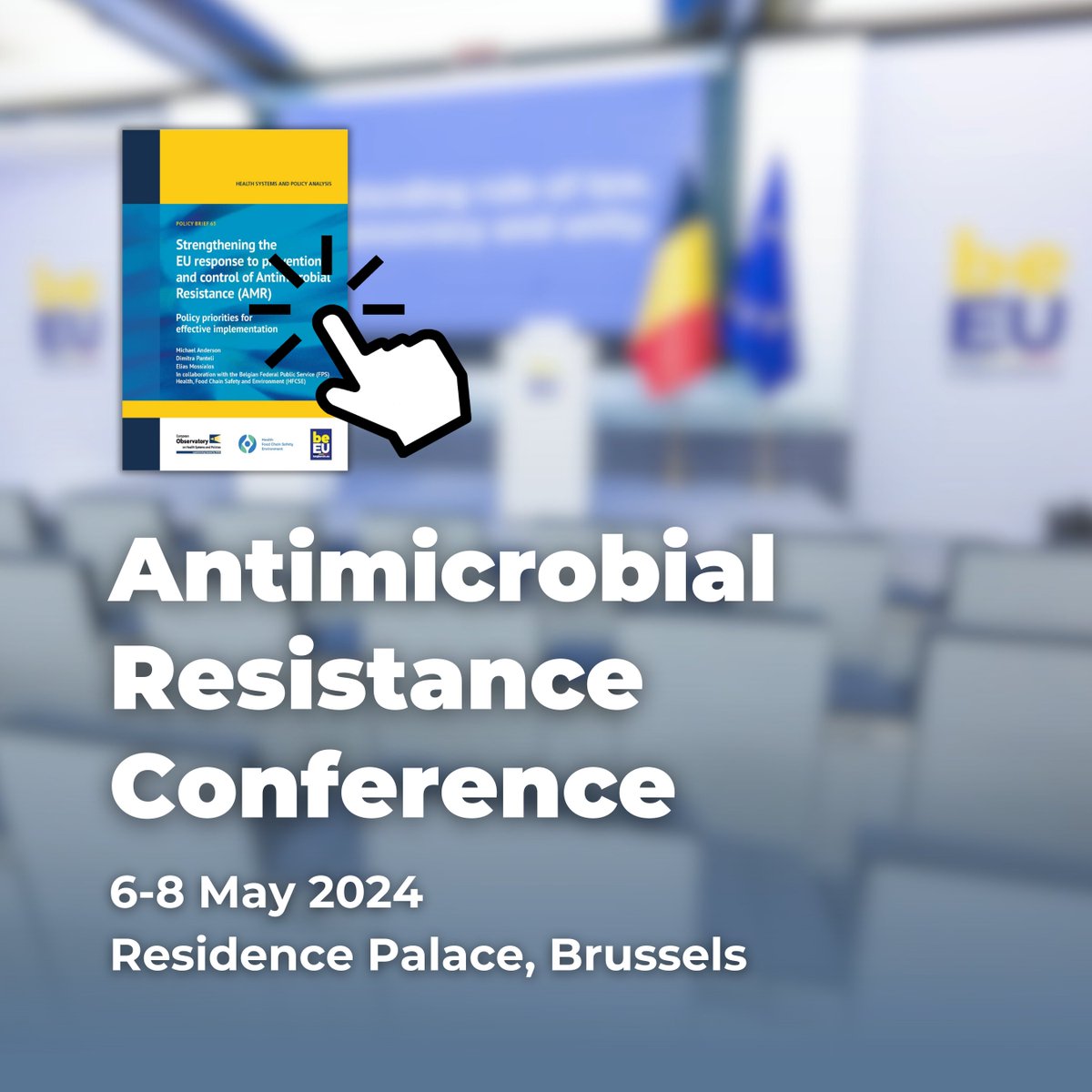 🦠 #EU2024BE organises the Antimicrobial Resistance (#AMR) Conference from 6 to 8 May. 📎 Read our policy brief on strengthening EU's response to the prevention and control of AMR: eurohealthobservatory.who.int/publications/i… Let's work together to combat AMR and ensure a healthier future for all!