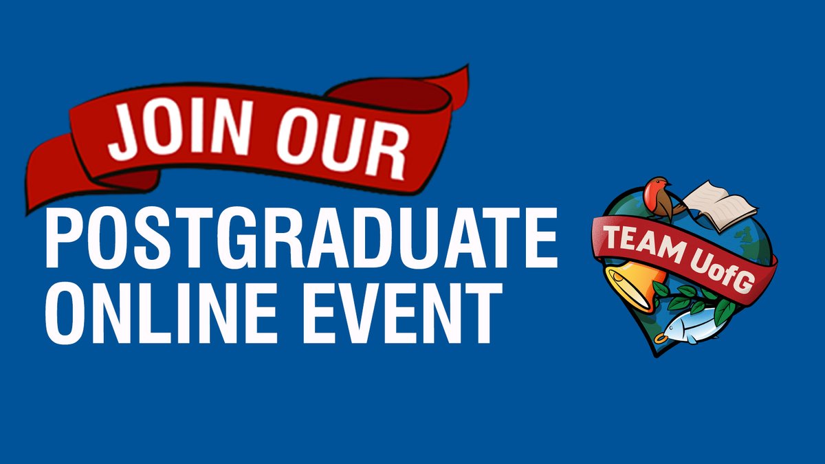 Interested in postgraduate study at UofG? Don't miss our Postgraduate Online Event next Tuesday 7 May from 9am – 5pm 😊 You’ll get an overview of #TeamUofG postgraduate life and the chance to chat with our friendly staff & students. Register now ➡ gla.ac/pgeventmay24