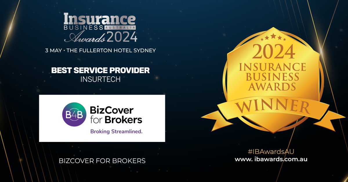 A round of applause to BizCover for Brokers for clinching the Best Service Provider - Insurtech award at the #IBAwardsAU 2024! 🎉

Their commitment to providing cutting-edge solutions is commendable. Keep revolutionizing the industry! 

Find out more here: hubs.la/Q02vwknd0