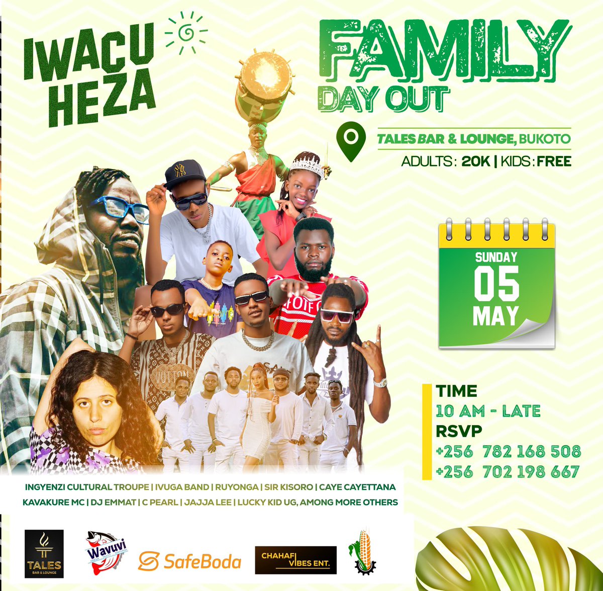 Your #FamilyDayOut entertainers 😊

Let’s not miss out on the fun this Sunday at Tales Lounge Bukoto

#IwacuHeza 
#TweseTuribamwe