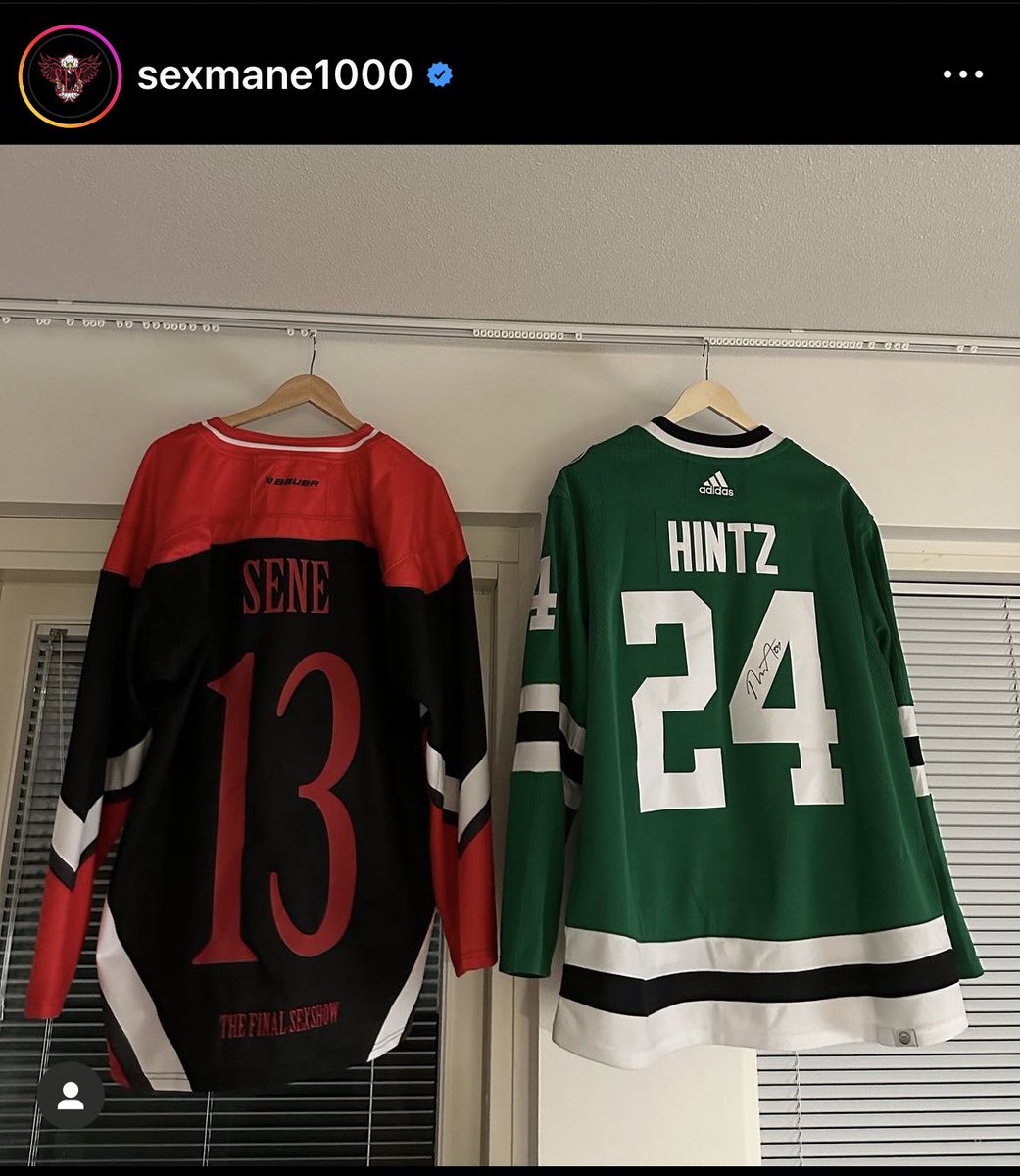 oh my god sexmane has hockey jersey as merch for his ice hall gig i’m about to be so incredibly broke