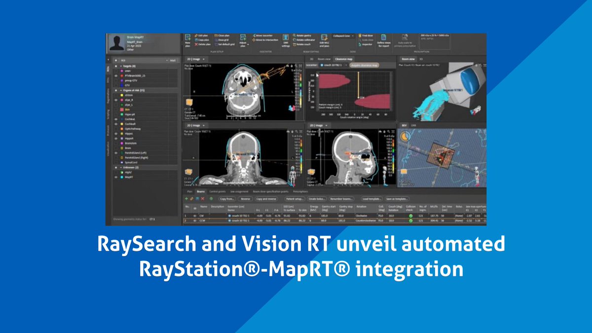 Exciting news! At ESTRO, RaySearch Laboratories & Vision RT will unveil a new automated interface between their products, to help radiation treatment planners make better, safer plans for better patient outcomes: ow.ly/Uu4E50RvtQ6 #ESTRO24