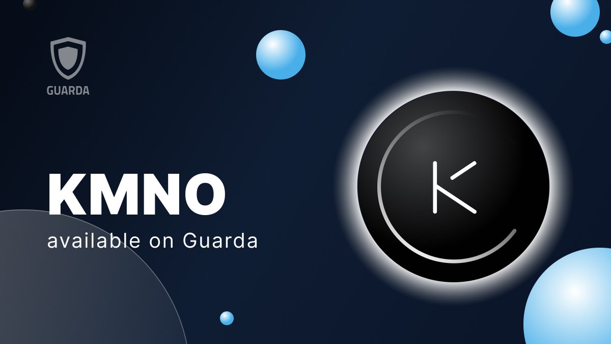 $KMNO is now available on @GuardaWallet! @KaminoFinance's Automated Liquidity Vaults and lending features are powering up the #Solana network, and now you can manage $KMNO seamlessly with Guarda. Store, send & receive: be in charge of your #crypto 👇 grd.to/ref/twi_app