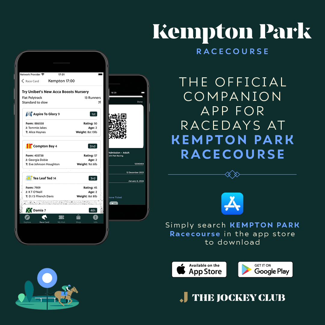 Have you downloaded the Kempton Park app yet?👀 Be sure to download today to get the most out of your racedays with us! 📲