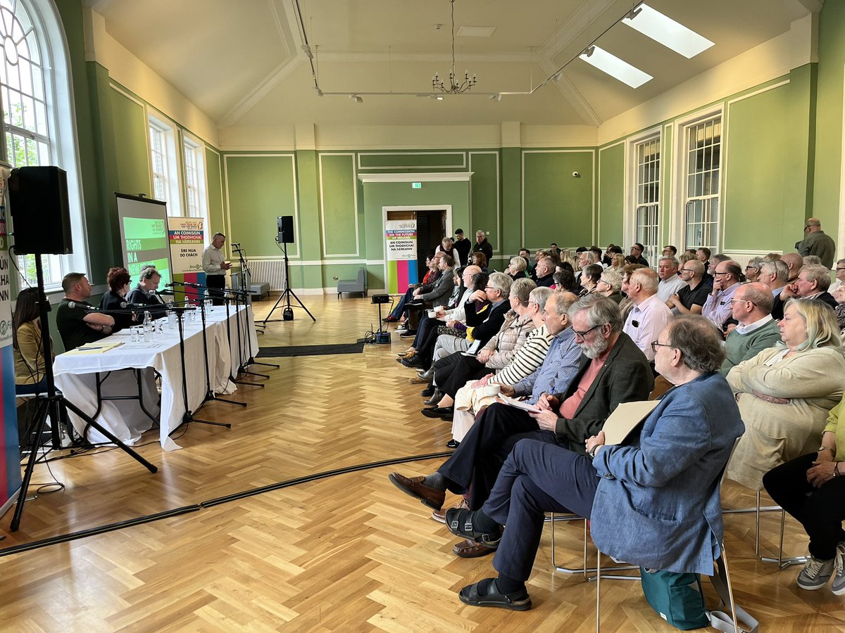 Declan Kearney opening the Commission on the Future of Ireland ‘Rights in a New Ireland’ event in St Comgall’s Ionad Eileen Howell ‘Fairness and justice must be at the heart of a new Ireland’ @DeclanKearneySF