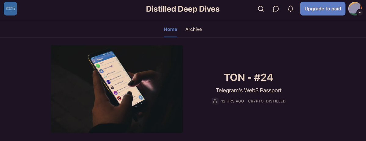 We just released a $TON report in our Deep Dive series. Our intern, @redpilledcrypto took lead! Give him a follow! Each report offers a 10-step approach for unbiased & actionable insights. Explore $TON and other big opportunities with a free 7D trial via the link in our bio.