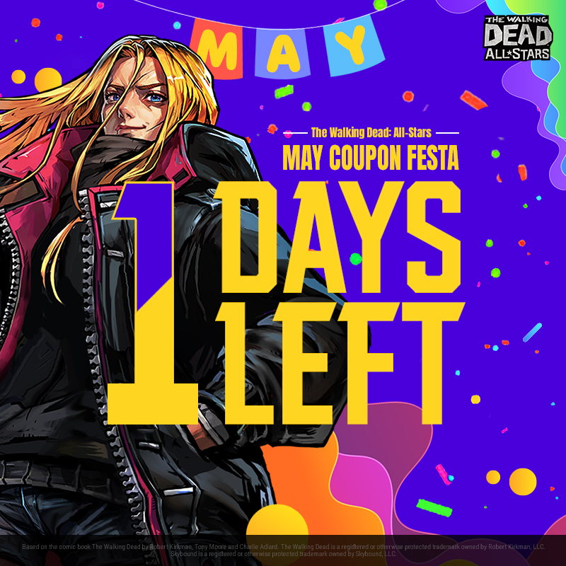 📢Survivors! Finally, the Coupon Festa is tomorrow! 🎫💥 Don't miss out on this amazing opportunity! 👏🎁 Hit that Repost button if you look forward to coupon festa!😆 #TWD #TWDAS #New #Event #Coupon