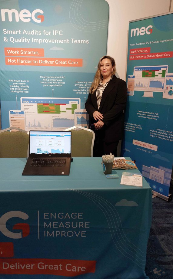 What a lovely way to spend a Friday, meeting so many of our wonderful clients & making new connections at @IPCI5 🤝 Visit us on stand 14 to learn how we can simplify & transform your IP&C Audit process & the benefits many other teams are seeing using MEG 🏥⭐ #ipc #IPCI2024