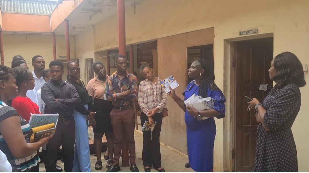 Always a pleasure to hear about the achievements of the #Youth4Biosec network! The distribution of the #biosecurity & #biosafety Handbook in 🇳🇬 continues with 7⃣5⃣ copies distributed to medical laboratory students in April Congrats @judithokolo1 for the great outreach efforts