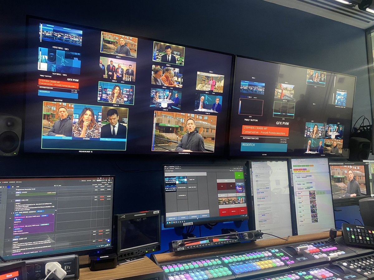 Delightful way to spend the morning of #LocalElections2024 results, with reaction and analysis from our small but mighty @ITVX studio - hearing from @Peston, @carldinnen, @harry_horton & Prof Colin Rallings, all presented by brilliant @lucrezianews