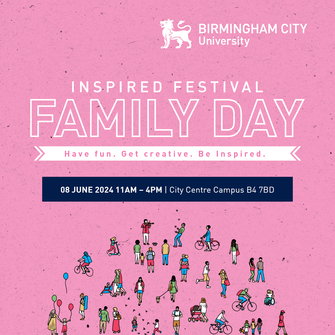 🤩 Almost one month to go! Join us on Saturday 8 June for a free Family Day with lots of creative and inspiring activities to enjoy together. Book your free tickets and find out more 👇 bcu.ac.uk/news-events/ca…