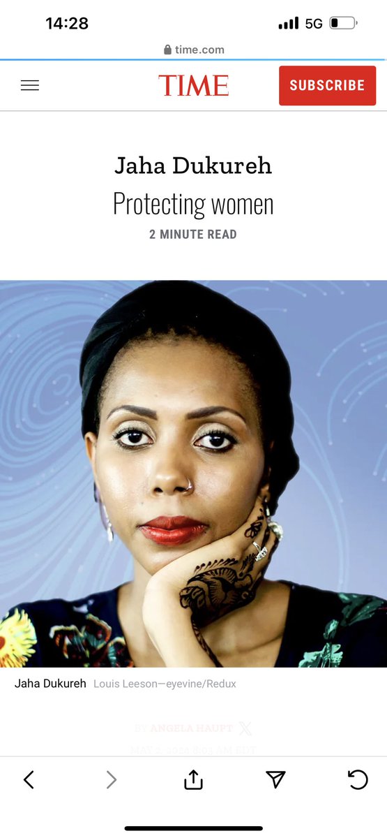 Shoutout to my little sister @JahaENDFGM for being named one of Times Magazine 100 people in health. So proud of you 🖤