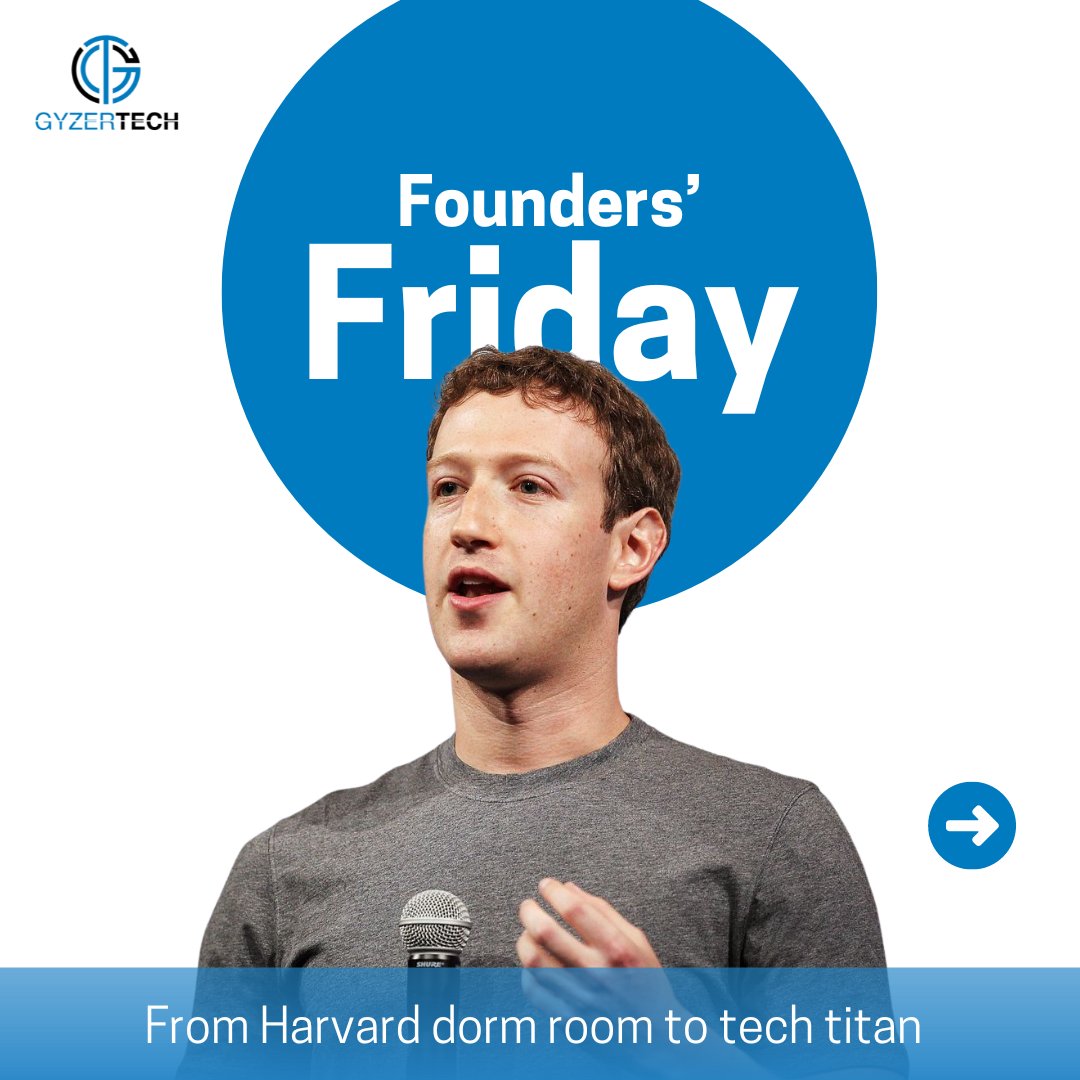 From humble beginnings in Harvard dorm room, Mark Zuckerberg evolved into a tech titan, leaving a lasting legacy in the industry.

#GyzerTech #FoundersFriday #TechTitan #FromDormToBoardroom #ZuckerbergLegacy #HarvardOrigin #TechEvolution #InnovatorJourney #EntrepreneurStory