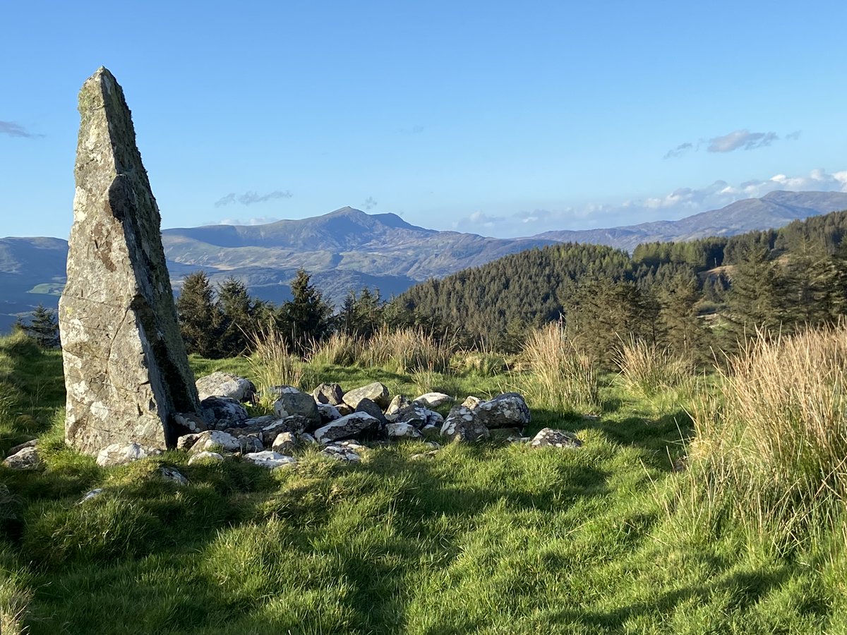 Psyched about receiving @SocAntiquaries Margaret and Tom Jones Award to resolve the chronology of standing stones in Meirionydd and use spatial stats to test whether they are associated with ancient trackways with @Philolithia @BU_ArchAnth Photo of Bryn Seward by @Philolithia