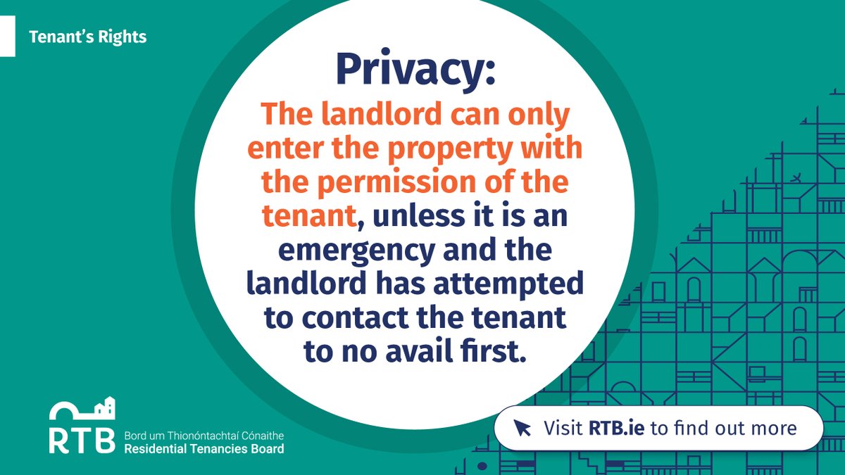 Tenants have a number of #rights which are set out under the Residential Tenancies Act. For more information, please visit our website:  bit.ly/43TLJJR