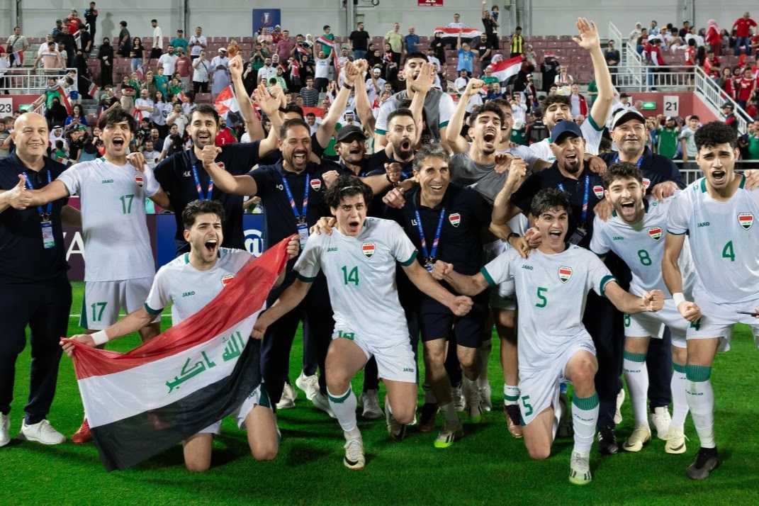 All my players deserve to go to the Olympics, says Iraq's Radhi Shenaishil Iraq beat Indonesia 2-1 to finish 3rd #Olympics #AFCU23 #football #Iraq #Indonesia