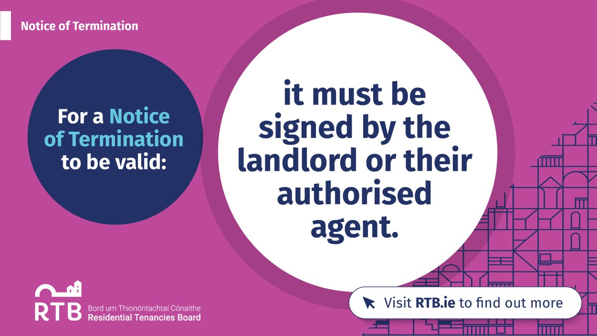 If landlords want to end a tenancy, there are certain rules that must be followed like serving a valid notice of termination. For more information visit our website at: bit.ly/46MBDM6