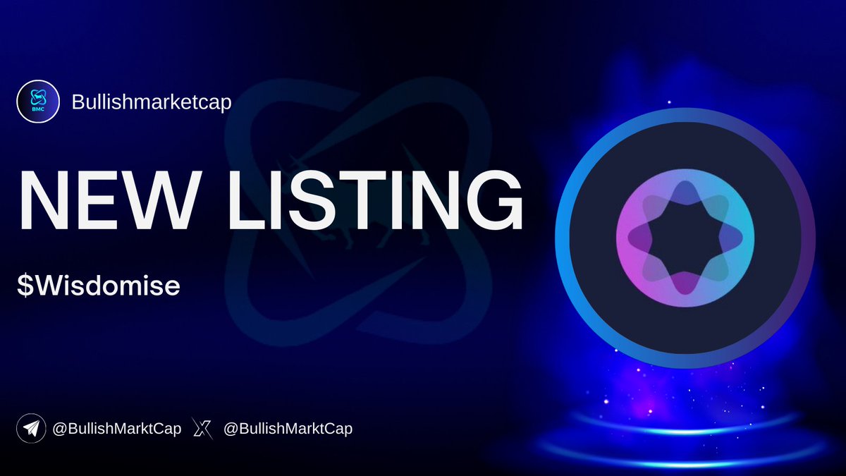 🐬💥🐬#Wisdomise (@wisdomise) listed on Bullishmarketcap. 💥Statu: Sale-Phase 💥Chain: SOL 💥Launchpad: Seedify(@SeedifyFund) 🗣 Community link : t.me/Wisdomisecommu… 👉Details :bullishmarketcap.com/coins/wisdomis… #BSC #Eth #Avax #Solana #Optimism #Ido #Ico #Ieo #Pinksale #fairlaunch…