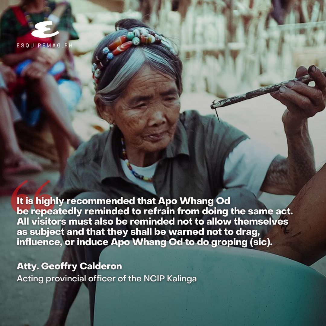 The National Commission for Indigenous Peoples has issued a reminder to Apo Whang-Od and her visitors regarding the groping issue. Read more: bit.ly/4dibaKx