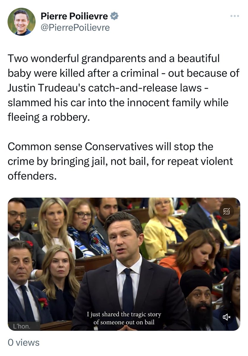 This fatal crash took place along the 401 highway in #Whitby and is truly tragic. My heart goes out to the victims and their families. However, what Pierre is doing here is politicizing this tragic loss for his own political gain - that is pathetic and disgusting! #cdnpoli