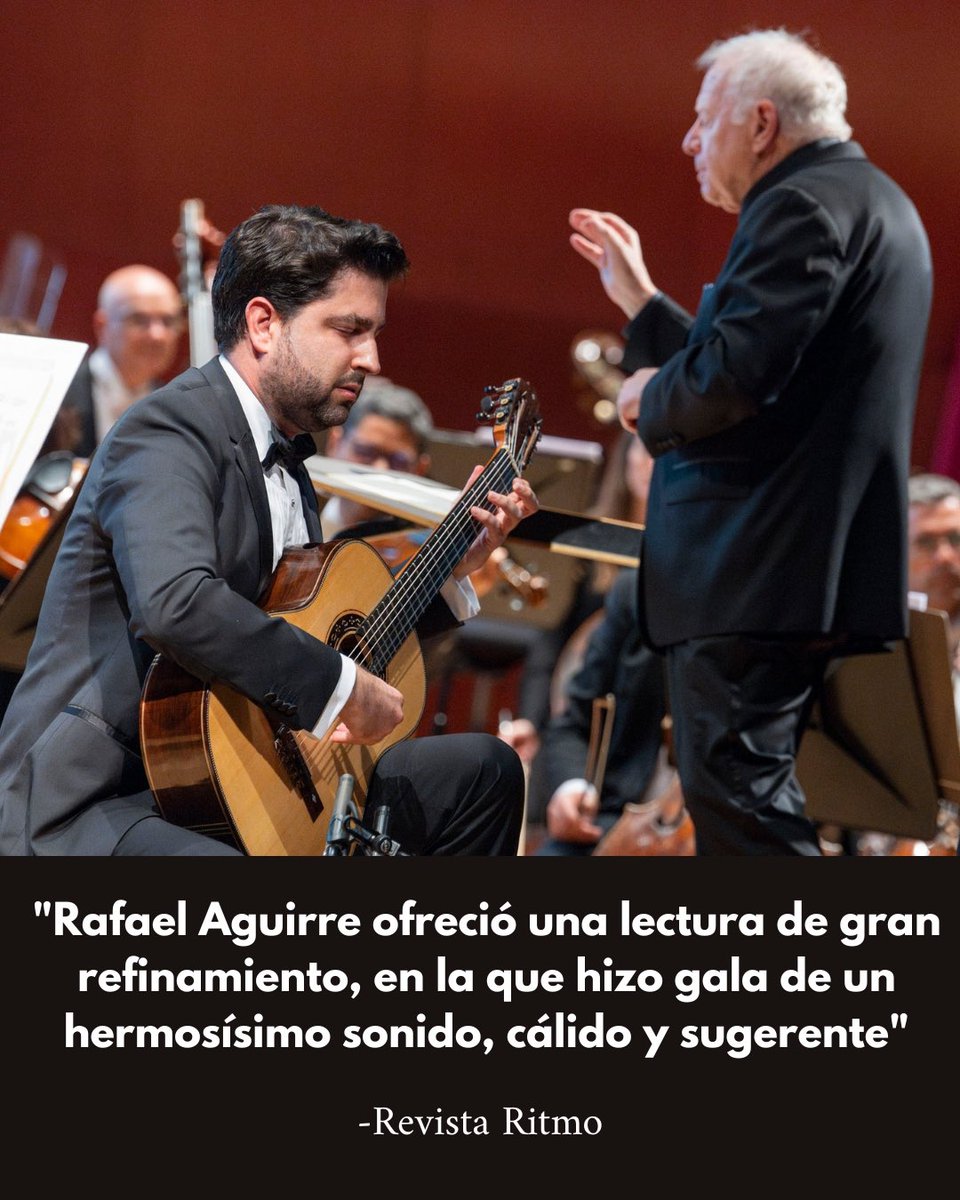 Review from my concert at Auditorio Alfredo Kraus with the Orquesta Filarmónica de Gran Canaria and Maestro Leonard Slatkin. Thank you to the Ritmo Magazine. “Rafael Aguirre displayed great refinement, exhibiting a very beautiful, warm and suggestive sound.” @ofgrancanaria