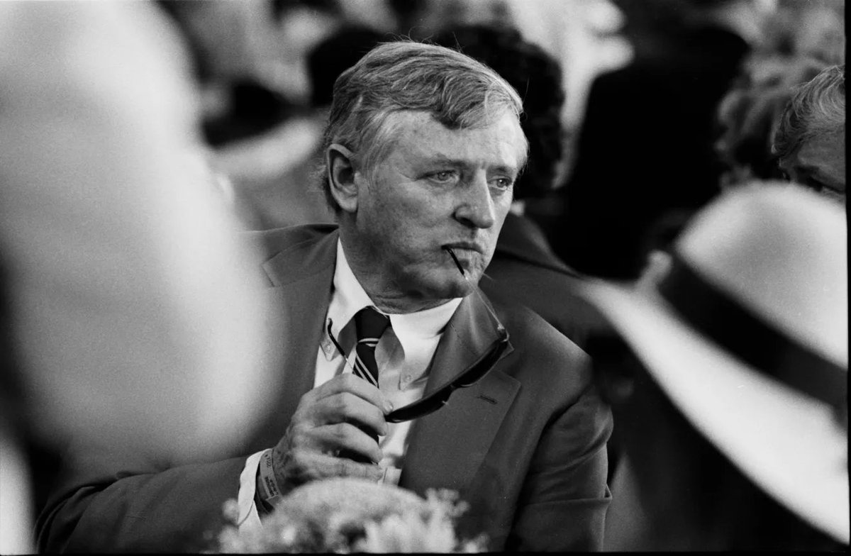It's Derby weekend in Louisville. So, of course, here's a photo of William F. Buckley, Jr. attending the Derby in 1993.