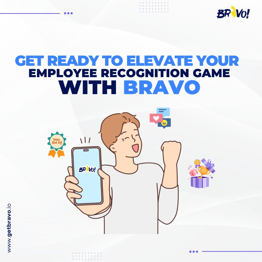 Get ready to elevate your employee recognition game with BRAVO! 🌟 Say goodbye to ordinary appreciation and hello to a whole new level of recognition. Stay tuned for something extraordinary! #BRAVO #SneakPeek #ComingSoon #StayTuned #BRAVORevamp #EmployeeRecognition